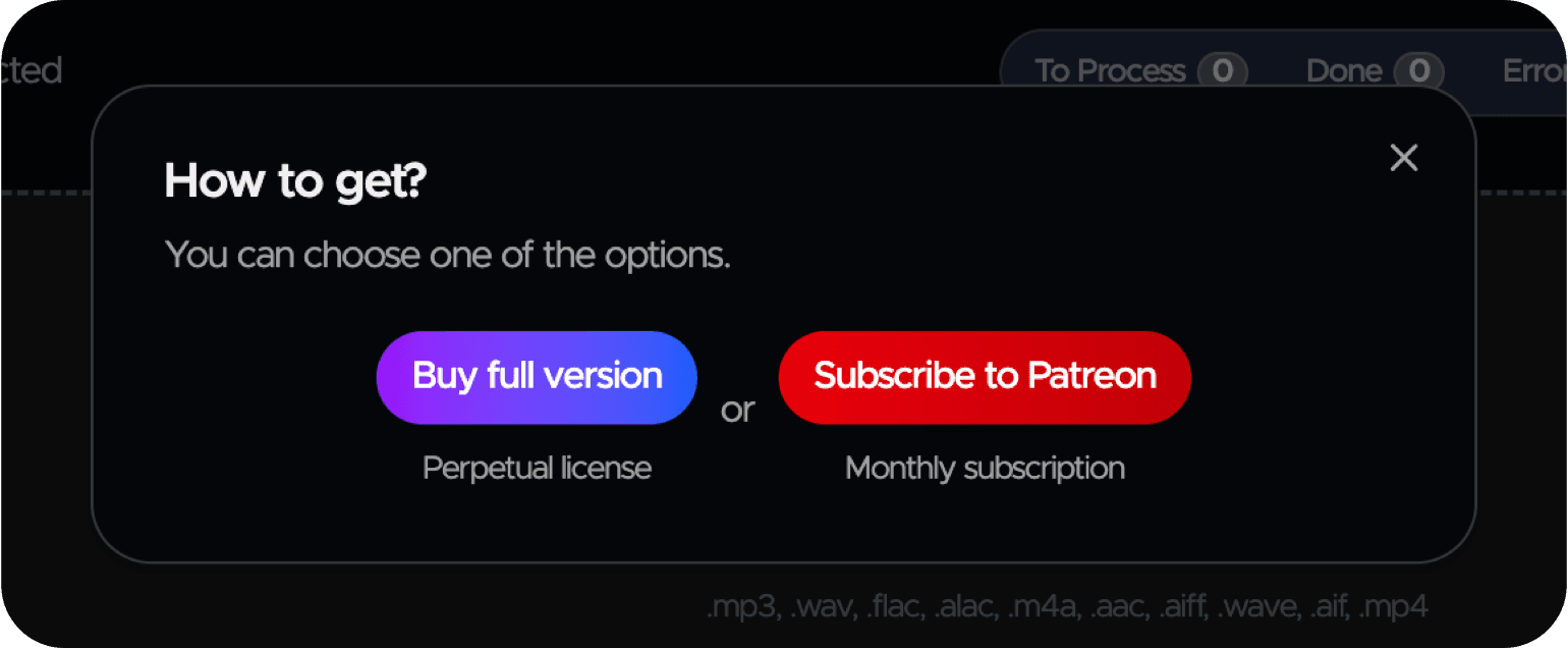 Buy Subscribe In App Dialog